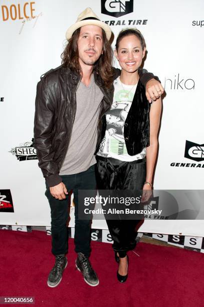 Musician Cisco Adler of Whitestarr and his girlfriend arrive at the X Games Kickoff Extravaganza hosted by The Hangover Defense at SupperClub Los...