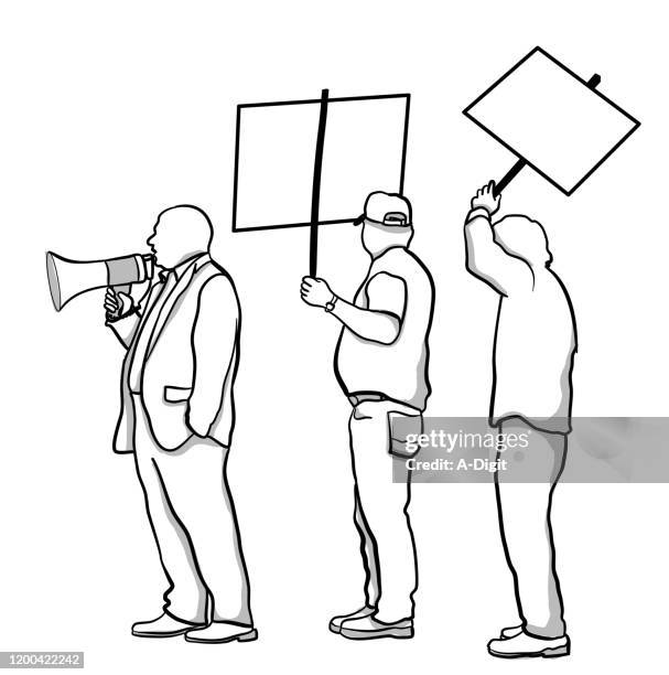 Protest Drawing Side 277 Protest Crowd Drawing High Res Illustrations - Getty Images
