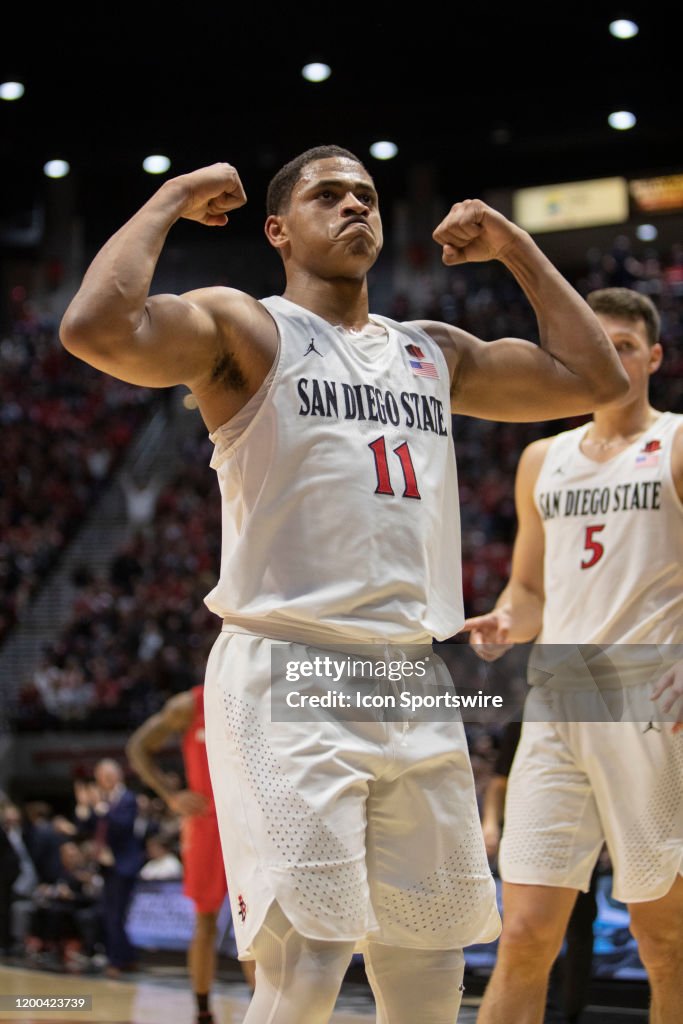 COLLEGE BASKETBALL: FEB 11 New Mexico at San Diego State