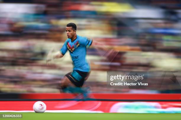 Giovani Dos Santos of America drives the ball during the 2nd round match between America and Tigres UANL as part of the Torneo Clausura 2020 Liga MX...