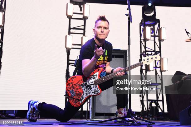 Mark Hoppus of blink-182 performs onstage at the 2020 iHeartRadio ALTer EGO at The Forum on January 18, 2020 in Inglewood, California.