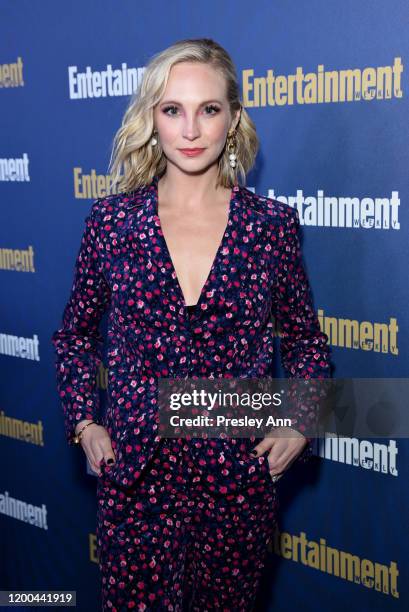Candice King is seen as Entertainment Weekly Celebrates Screen Actors Guild Award Nominees at Chateau Marmont on January 18, 2020 in Los Angeles,...