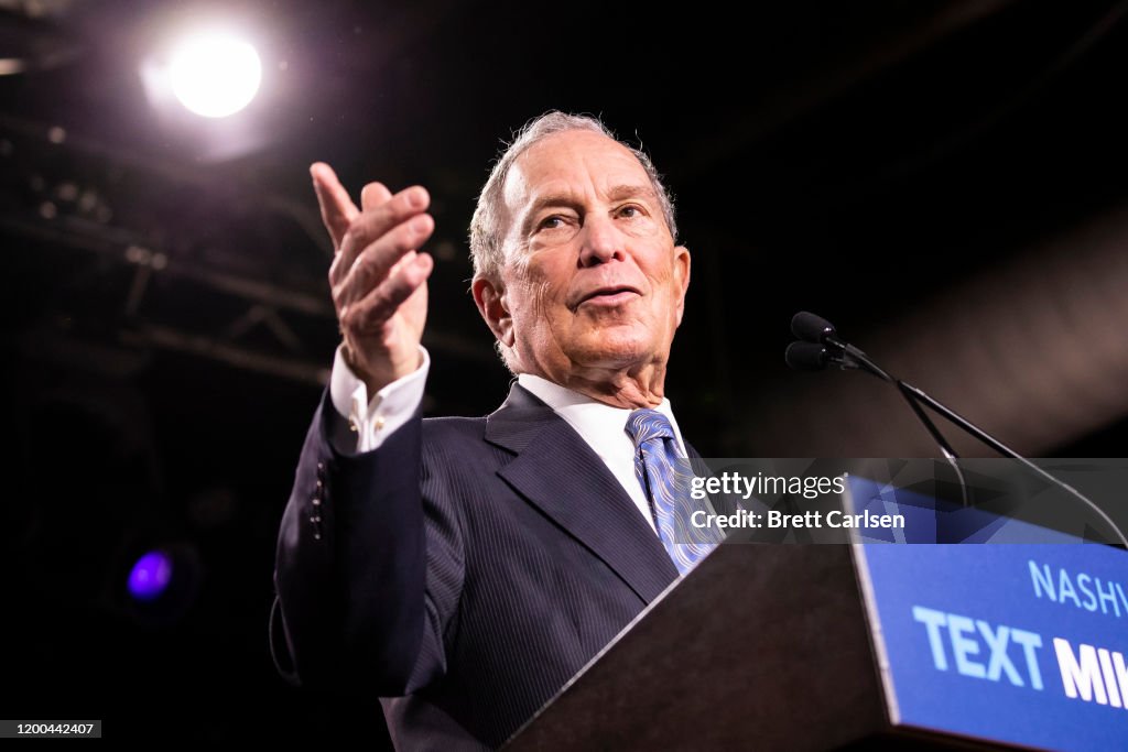 Presidential Candidate Mike Bloomberg Holds Campaign Rally In Nashville