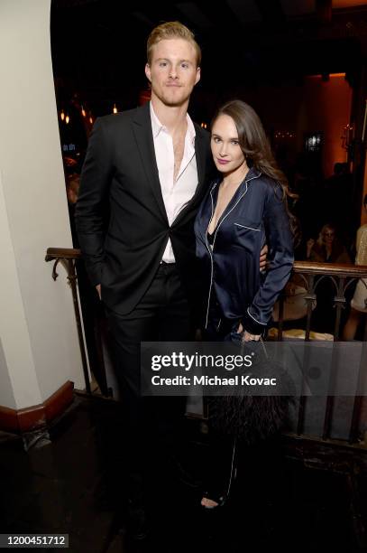 Alexander Ludwig and Kristy Dawn Dinsmore are seen as Entertainment Weekly Celebrates Screen Actors Guild Award Nominees at Chateau Marmont on...