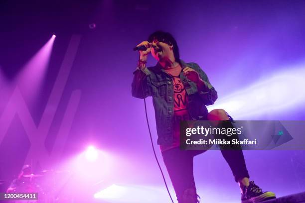 Vocalist Kellin Quinn of Sleeping With Sirens performs at The Regency Ballroom on January 18, 2020 in San Francisco, California.