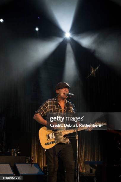 January 18: Bruce Springsteen makes a surprise appearance during Bob's Birthday Bash at the Light of Day Winterfest at Paramount Theatre on January...