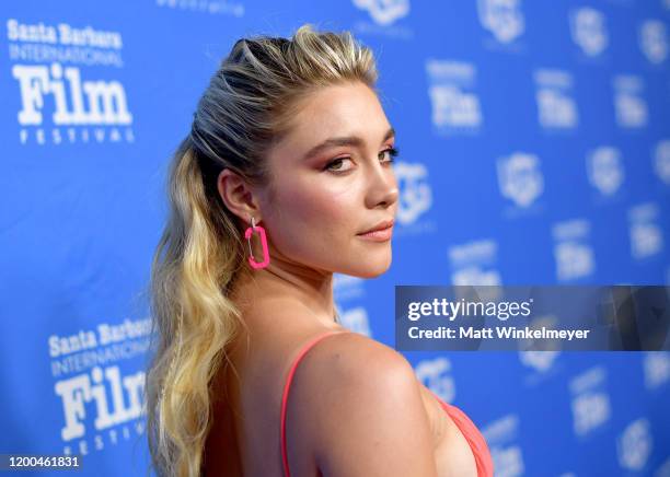 Florence Pugh attends the Virtuosos Award presentation during the 35th Santa Barbara International Film Festival at Arlington Theatre on January 18,...