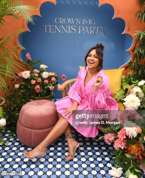 Jessica Mauboy attends the Crown IMG Tennis Party on January 19, 2020 in Melbourne, Australia.