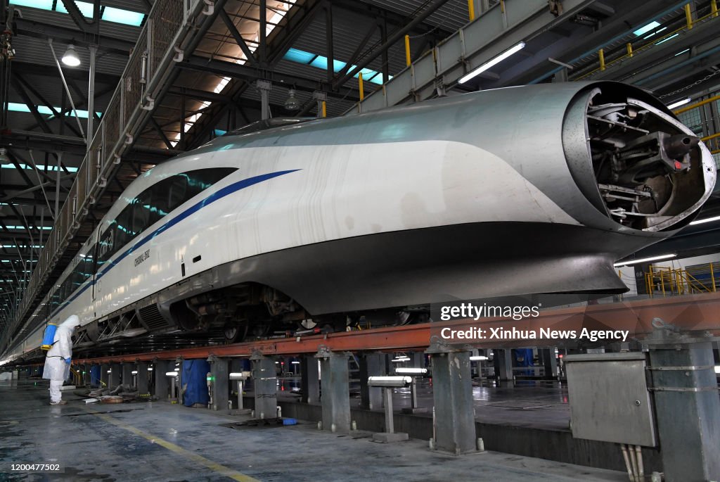 CHINA-HENAN-ZHENGZHOU-HIGH-SPEED RAILWAY-CLEANING-NOVEL CORONAVIRUS (CN)