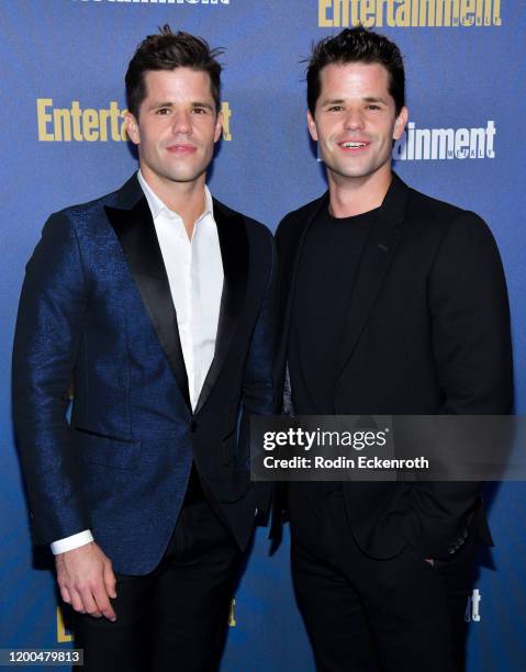 Max Carver and Charlie Carver attend Entertainment Weekly Pre-SAG Celebration at Chateau Marmont on January 18, 2020 in Los Angeles, California.