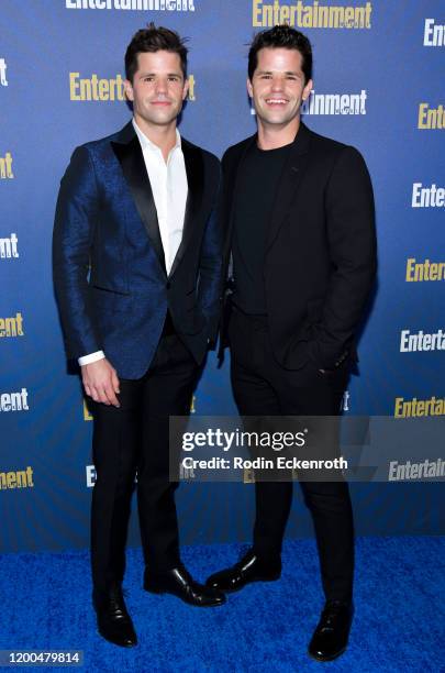 Max Carver and Charlie Carver attend Entertainment Weekly Pre-SAG Celebration at Chateau Marmont on January 18, 2020 in Los Angeles, California.