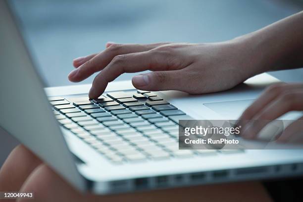 young business woman,close up hands - desktop pc stock pictures, royalty-free photos & images