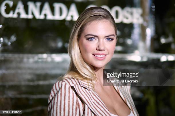 Kate Upton attends Canada Goose and Vogue host Cocktails and Conversation about impact climate change has on the future of polar bears event at...