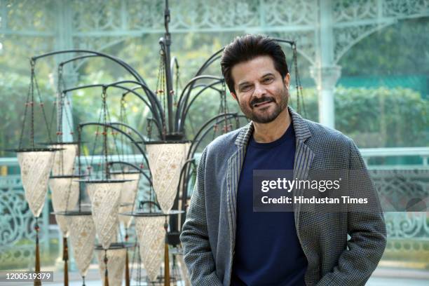 Bollywood actor Anil Kapoor poses for a profile shoot during the promotion of his upcoming film 'Malang', at Imperial Hotel, on January 9, 2020 in...