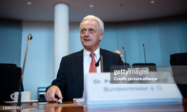 February 2020, Berlin: The former Federal Minister of Transport Peter Ramsauer is sitting in the German Bundestag before the start of the 8th session...