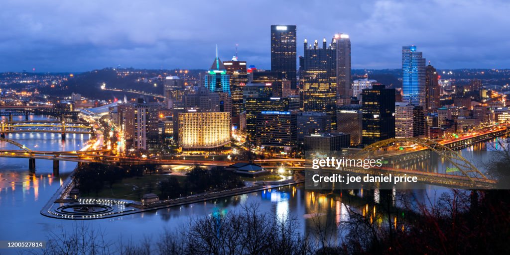Skyline, Pittsburgh, Pennsylvania, America