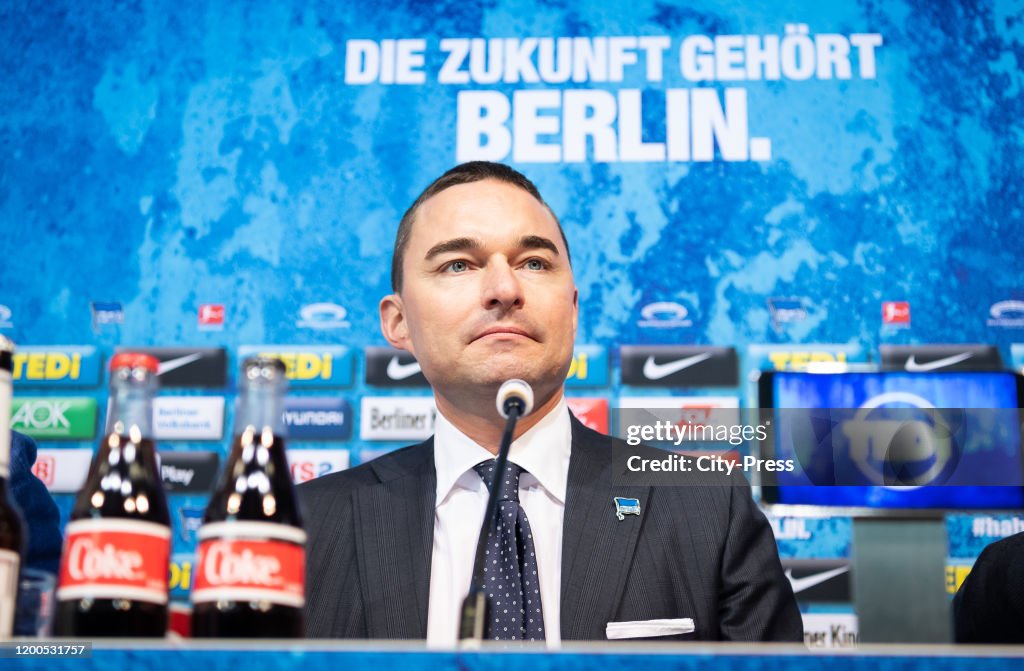 Hertha BSC press conference - Bundesliga