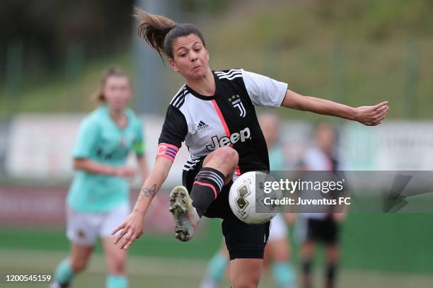 Lodovica Salvioni of Juventus Women U19 in action during the Viareggio Women's Cup match between Juventus U19 and FC Internazionale U19 on February...