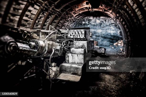kolgruva borrmaskin - underjordsgruva bildbanksfoton och bilder