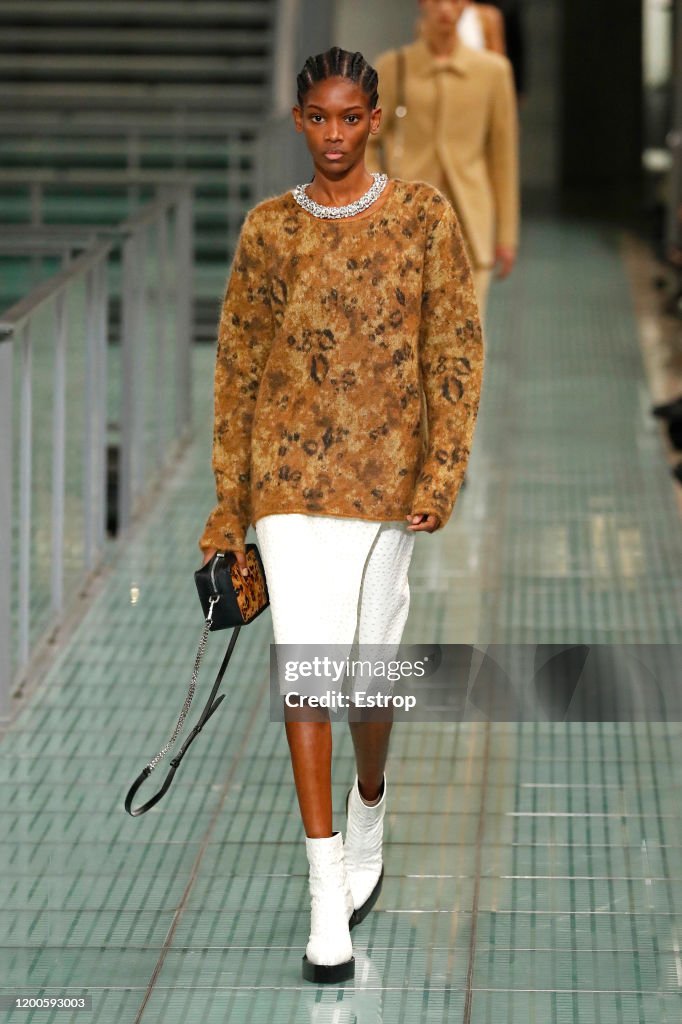 A model walks the runway during the Alyx Menswear Fall/Winter... News ...