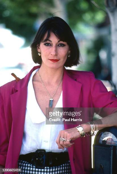Angelica Houston, actress, and daughter of actor/director John Houston March 10, 1985 on a Beverly Hills street, Los Angeles, California.