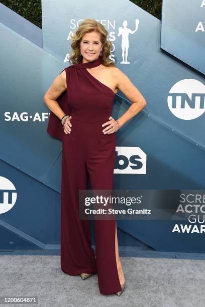 Nancy Travis attends the 26th Annual Screen Actors Guild Awards at The Shrine Auditorium on January 19, 2020 in Los Angeles, California.