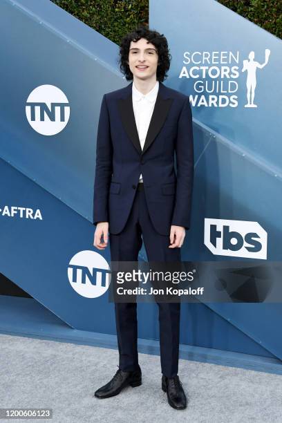 Finn Wolfhard attends the 26th Annual Screen Actors Guild Awards at The Shrine Auditorium on January 19, 2020 in Los Angeles, California.