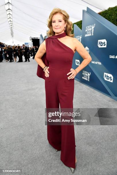 Nancy Travis attends the 26th Annual Screen Actors Guild Awards at The Shrine Auditorium on January 19, 2020 in Los Angeles, California.