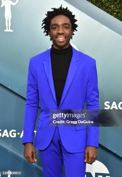 Caleb McLaughlin attends the 26th Annual Screen Actors Guild Awards at The Shrine Auditorium on January 19, 2020 in Los Angeles, California. 721430