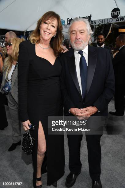 Jane Rosenthal and Robert De Niro attend the 26th Annual Screen Actors Guild Awards at The Shrine Auditorium on January 19, 2020 in Los Angeles,...