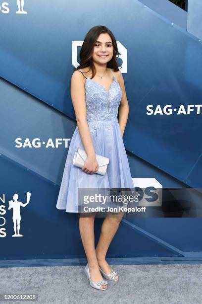 Lucy Gallina attends the 26th Annual Screen Actors Guild Awards at The Shrine Auditorium on January 19, 2020 in Los Angeles, California.