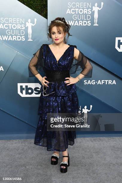 Helena Bonham Carter attends the 26th Annual Screen Actors Guild Awards at The Shrine Auditorium on January 19, 2020 in Los Angeles, California.