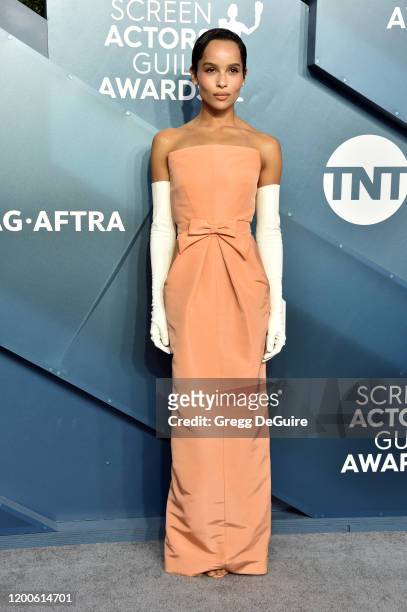 Zoe Kravitz attends the 26th Annual Screen Actors Guild Awards at The Shrine Auditorium on January 19, 2020 in Los Angeles, California. 721430