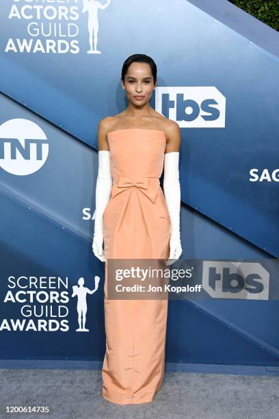 Zoë Kravitz attends the 26th Annual Screen Actors Guild Awards at The Shrine Auditorium on January 19, 2020 in Los Angeles, California.