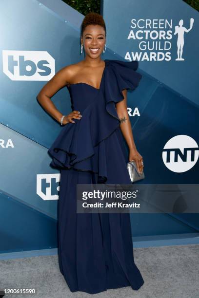 Samira Wiley attends the 26th Annual Screen Actors Guild Awards at The Shrine Auditorium on January 19, 2020 in Los Angeles, California.