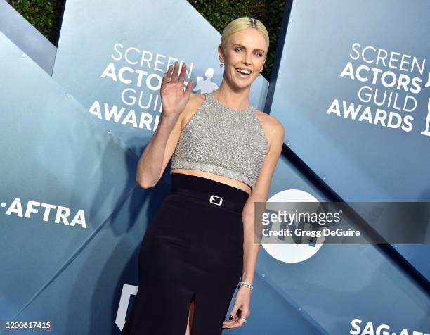 Charlize Theron attends the 26th Annual Screen Actors Guild Awards at The Shrine Auditorium on January 19, 2020 in Los Angeles, California. 721430