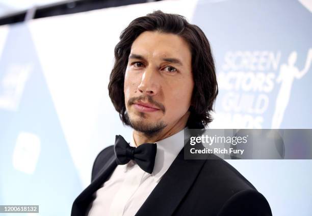 Adam Driver attends the 26th Annual Screen Actors Guild Awards at The Shrine Auditorium on January 19, 2020 in Los Angeles, California.