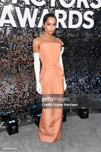 Zoë Kravitz attends the 26th Annual Screen Actors Guild Awards at The Shrine Auditorium on January 19, 2020 in Los Angeles, California.