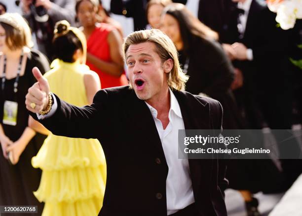 Actor Brad Pitt attends the 26th annual Screen Actors Guild Awards at The Shrine Auditorium on January 19, 2020 in Los Angeles, California.
