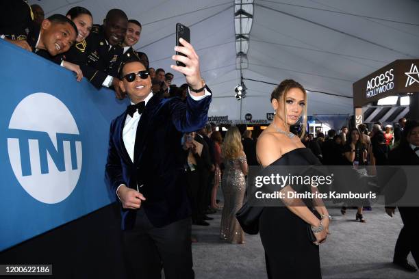 Alex Rodriguez and Jennifer Lopez attend the 26th Annual Screen Actors Guild Awards at The Shrine Auditorium on January 19, 2020 in Los Angeles,...