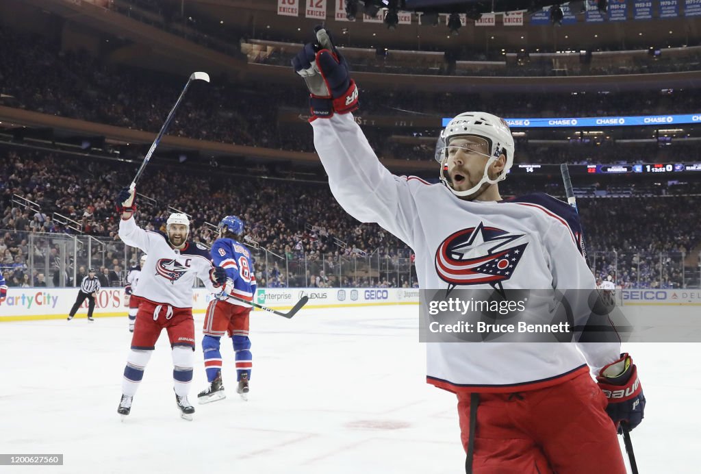 Columbus Blue Jackets v New York Rangers