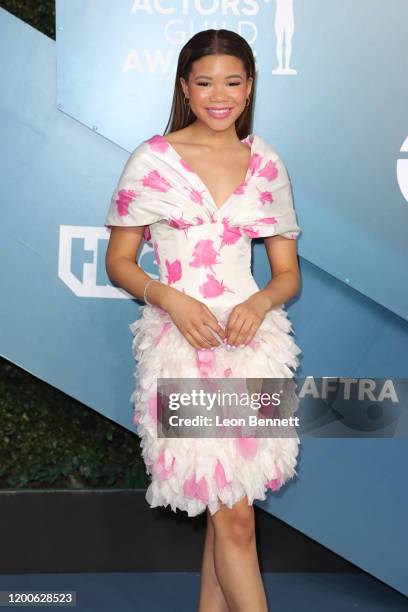 Storm Reid attends 26th Annual Screen Actors Guild Awards at The Shrine Auditorium on January 19, 2020 in Los Angeles, California.