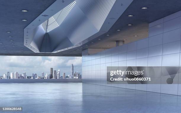 modern showroom background stage - exhibition hall stock pictures, royalty-free photos & images