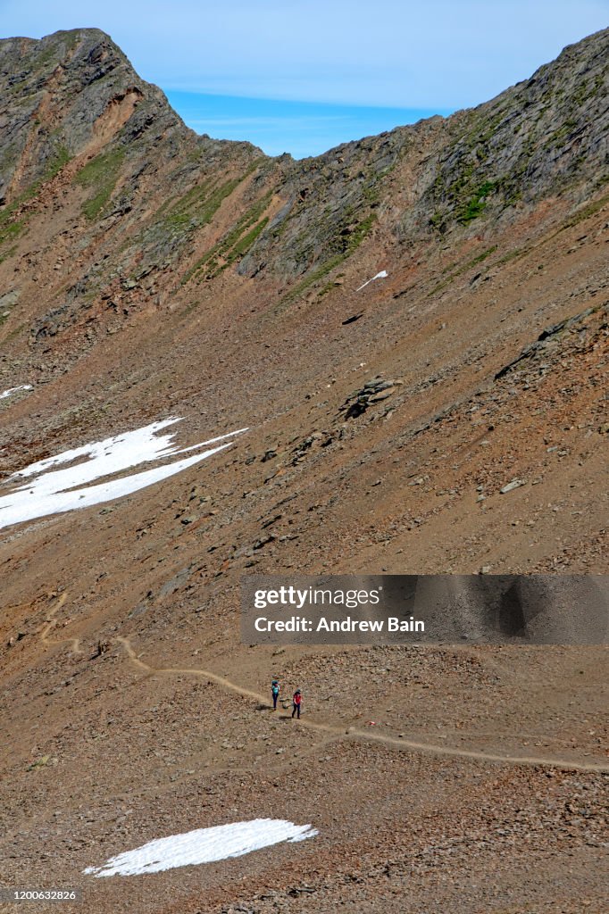 Hikers on the Defereggen Range