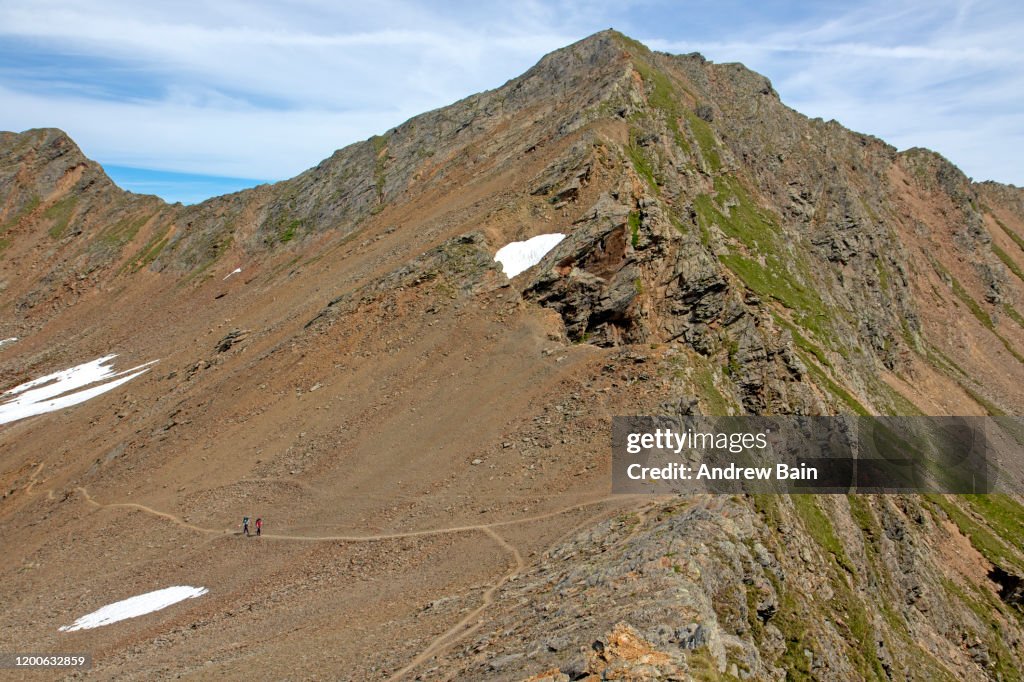 Hikers on the Defereggen Range