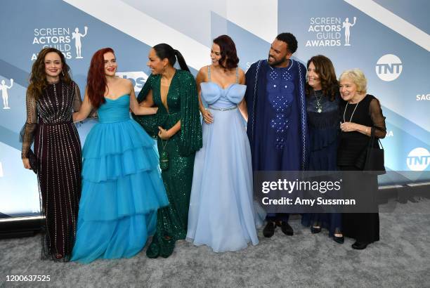 Alexis Bledel, Madeline Brewer, Amanda Brugel, Kristen Gutoskie, O. T. Fagbenle, Ann Dowd attend the 26th Annual Screen Actors Guild Awards at The...