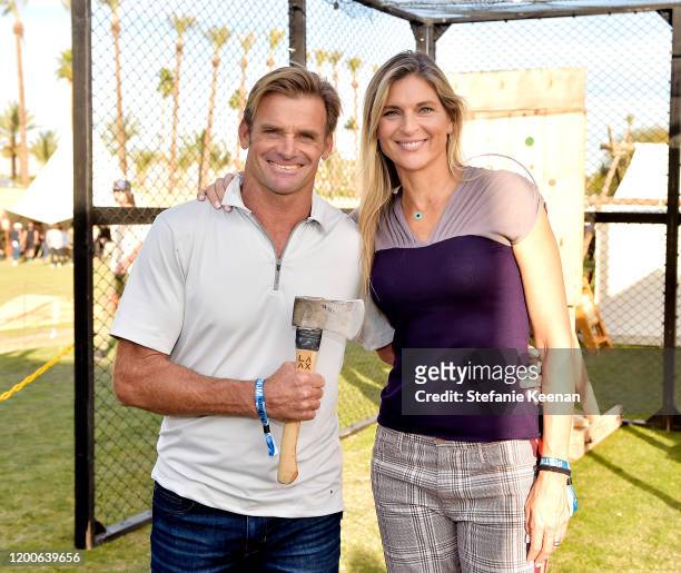 Laird Hamilton and Gabrielle Reece attend Land Rover 4XFAR on January 18, 2020 in Palm Springs, California.