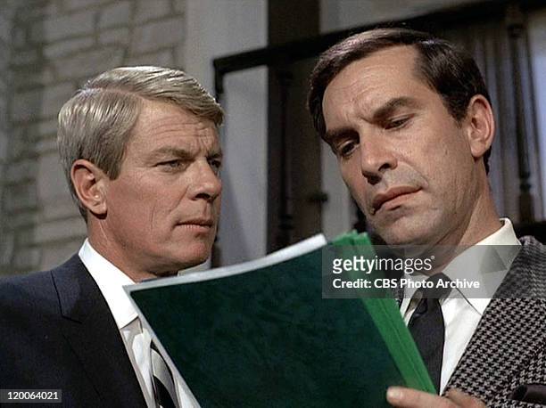 Peter Graves as James Phelps and Martin Landau as Rollin Hand in the Mission Impossible episode, "Live Bait" Original airdate, February 23, 1969....