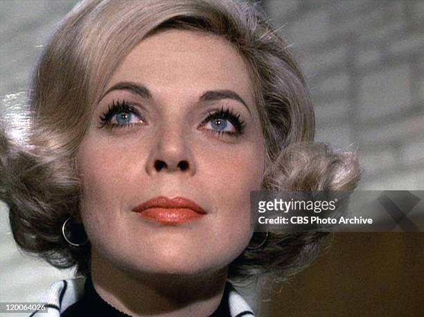 Barbara Bain as Cinnamon Carter in the Mission Impossible episode, "Live Bait" Original airdate, February 23, 1969. Image is a frame grab.