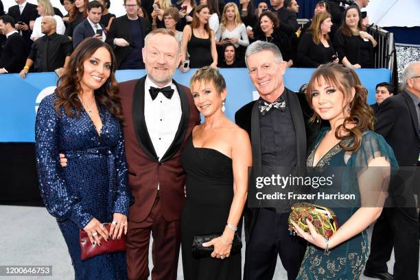 Allegra Riggio, Jared Harris, Gabrielle Carteris, Charles Isaacs and Kelsey Rose attend the 26th Annual Screen Actors Guild Awards at The Shrine...